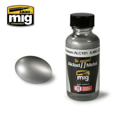 ALCLAD II - ALUMINIUM - 30ml Lacquer Metallic paint - ALC101